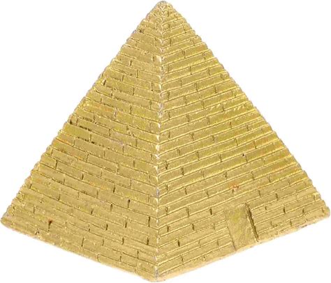 Mini Pyramid Decoration Vintage Egyptian Home Decor Statue Sculpture Feng Shui Pyramid Golden