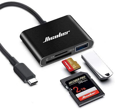 Hicober Usb C To Sd Card Reader Micro Sd Memory Card Reader Type C To