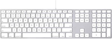 Apple Wired Keyboard With Numeric Keypad Compatible With Mac OS X V.10.6.8 & Later Versions (MB110LL/B) (Renewed)