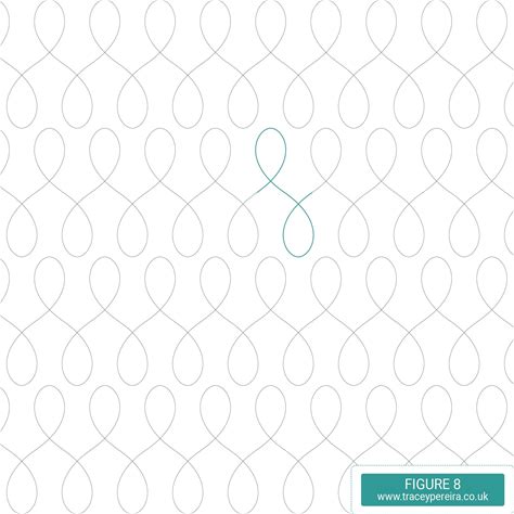 FIGURE 8 - Digital Longarm Edge-To-Edge Pantograph Quilting Pattern
