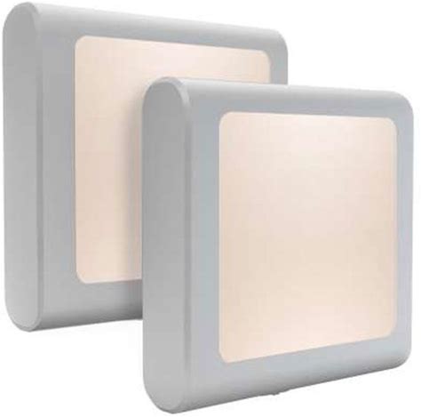 Link Dimmable Night Light With Auto On/Off Sensor Plug In Warm Light Energy Saving Slim Design Bedrooms, Bathroom, Stairs, Hallways Kitchen 2Pk