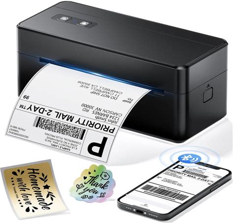 A Sprink Bluetooth Thermal Label Printer, 4X6 Shipping Label Printer For Address Postage Small Business, Compatible With