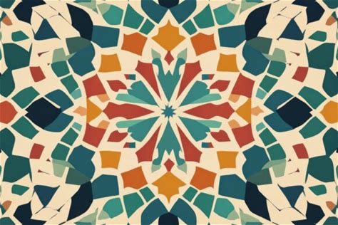 Arabic Geometric Pattern Background Wall