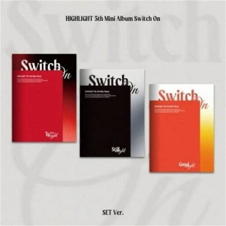 High Light - Switch On - Random Cover - Incl. 64Pg Photobook Mini-Cover Photobook 12Pg Lyrics Book Sticker Photocard Postcard Film Photo + Folded Poster - Music & Performance - CD