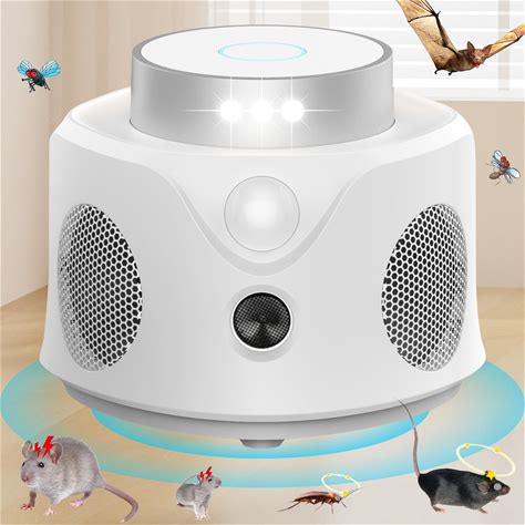 Mouse Repellent Ultrasonic Plug In, 2025 Upgraded Mice Repellent Indoor Ultrasonic Pest Repeller, 360° Ultrasonic Rodent Repellent With PIR Sensor &