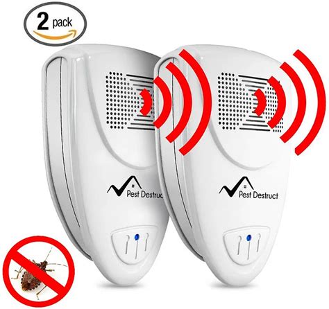 Ultrasonic Stink Bug Repeller - PACK OF 2 - 100% SAFE For Children And Pets - Quickly Eliminate Pests
