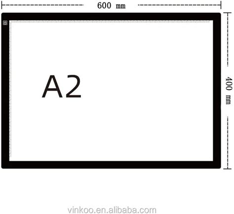 Illuminated Sketching Copying Light Tablet A2 Acrylic Light Pad Tracer Glow Basic Led Tracing Board