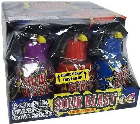 Wholesale Sour Blast Candy Spray 2.01Oz Asst Flvrs