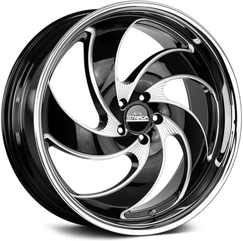 2013 Nissan Altima 20" RETRO 5 Gloss Black With Milled Accents And SS Lip Wheel (20" X 8.5", +35 Offset, 5X114.3 Bolt Pattern, 74.1mm Hub)