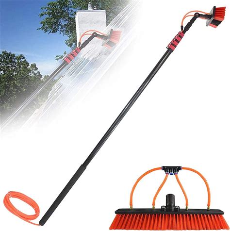 Water Fed Pole Kit 3.6-11m Window Cleaning Pole Window Cleaning Brush Equipment Window Cleaner Kit Water/Hose Fed Pole Cleaning Photovoltaic Solar Pa