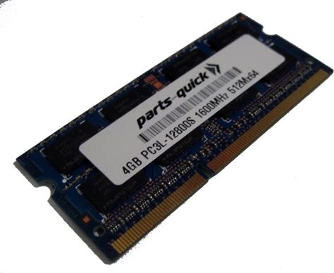 4GB Memory Upgrade For HP Pavilion Notebook 15T-N200 DDR3L 1600Mhz PC3L-12800 SODIMM RAM (PARTS-QUICK Brand)