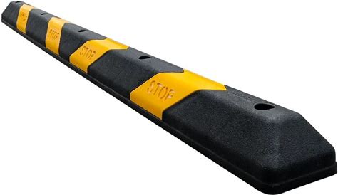 Premium Quality Wholesale Road Safety Plastic Car Stopper 190x15x10 cm (Black-Yellow)