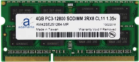 Adamanta 4GB (1X4gb) Laptop Memory Upgrade Compatible For HP Pavilion 15-D017sl DDR3L 1600Mhz PC3L-12800 SODIMM 2Rx8 CL11 1.35V Notebook RAM DRAM