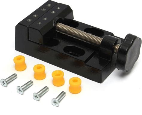 Tokyo Goods Market Increased Work Efficiency Fine Work Firmly Fixed, Small Tabletop Vice, Mini Vice, Easy Installation, Plastic Model, Garage Kit,