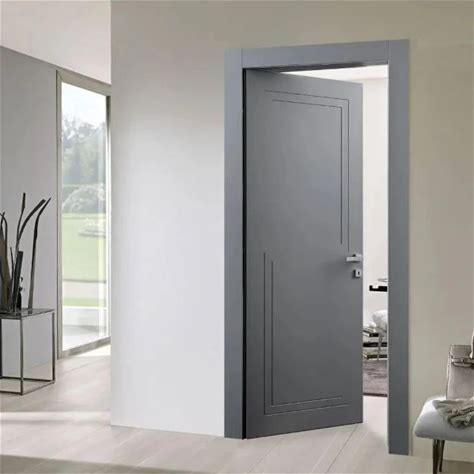 Apartment Grey Office Chinese HDF Door House Bedroom Solid Bedroom Wood Exterior Room Doors