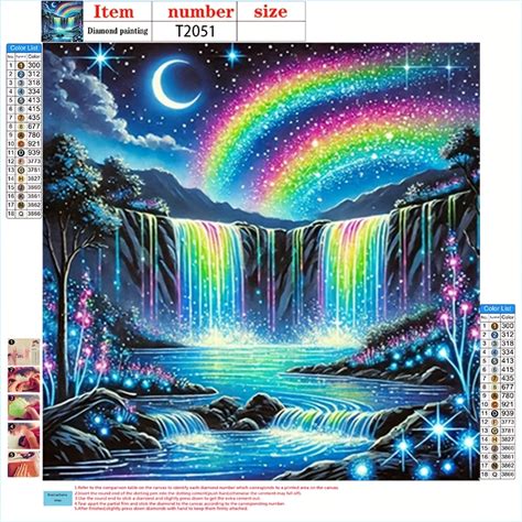 Local Warehouse Diamond Art, Diamond Painting Kits, Dream Waterfall - 5D Diamond Art Painting Kit Paintings,Sparkling Diamond Art,Diamond Art Kits,