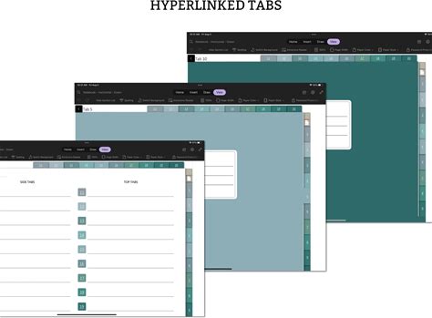 Onenote Notebook Digital, Onenote Notes Template Android, Onenote iPad Notebook, Surface Pro Onenote Digital Template Landscape