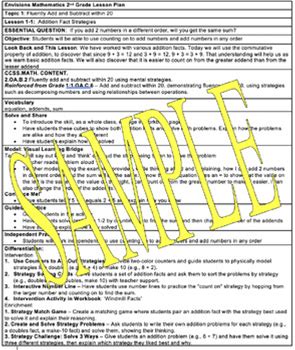 Envisions Math 2020 Lesson Plans: Second Grade: Topic 1 Lessons 1-1 To 1-10