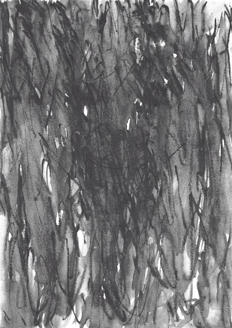Abstract Drawing By Jorge Rodrigues, Graphite On Paper, 11.7 X 16.5 in - Abstract Original Artwork For Sale On Saatchi Art - "N.O31 Water Shadows"