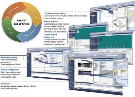 Mitsubishi PLC Programming Software GXWORKS3C1 GX-Works3-C1 V1.065T License