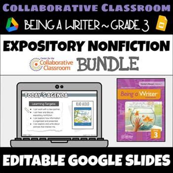 3rd Grade Being A Writer: Expository Nonfiction BUNDLE (2Nd Edition)