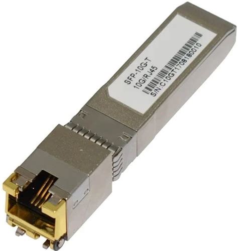 SFP Transceiver RJ45 10G-T SFP Copper 80m Ethernet RJ45 Connector Module