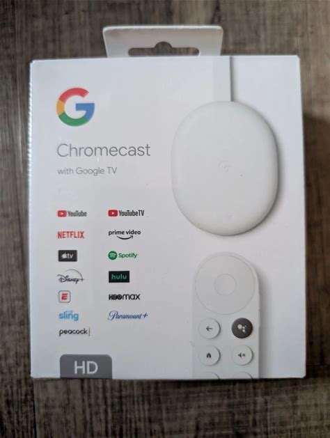 Google Chromecast TV HD Streaming Device - FACTORY Sealed MFG 11/2022