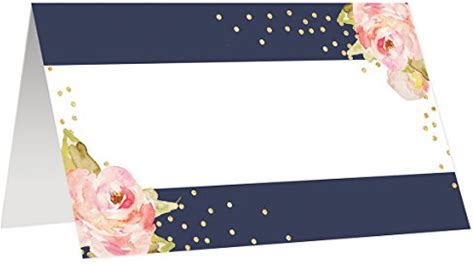 Table Place Cards Assigned Seats Pack Of 50 Blank Placecards Pre-Scored Easy To Fold Tented 3.5Inch X 2Inch Reserved Seating For Rehearsal Dinner Wedding Reception Graduation Conference Award Banquet