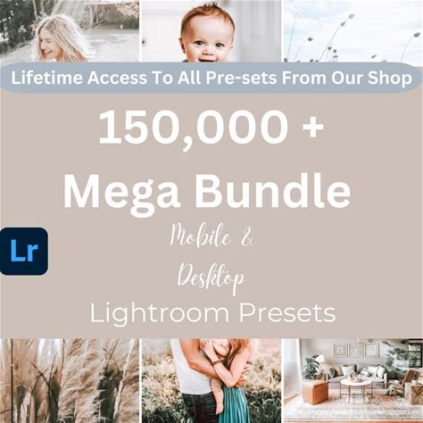 150,000 Ultimate Lightroom Presets Mega Bundle - Instant Digital Download - Premium Quality - Designs & Graphics + Tutorial [Best Price]
