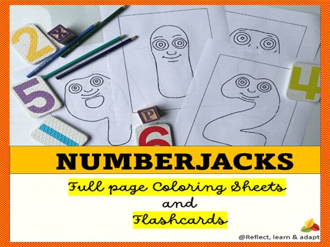 Numberjacks Coloring Sheets- Full Page Coloring Sheets And Flashcards