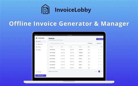 Invoicelobby - Offline Invoice Generator & Manager (For Macos) | Lifetime Access