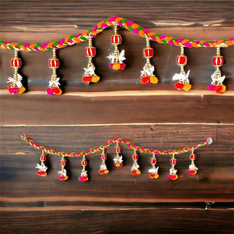 Indian Bead Door Toran 36 Inch - Festive Decor - Lovenspire, Pattern 1