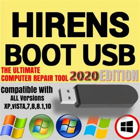 Hiren's Version 16.3 Boot CD USB Computer Repair Recovery Win 7,8,Vista, XP,10_