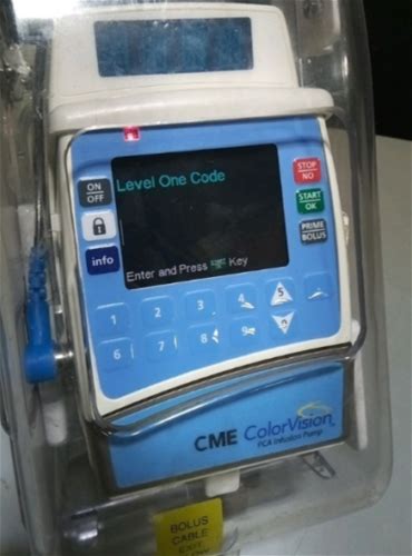 Cme Colorvision Pca Infusion Pump W/ Case (Level One Code) ..