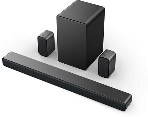 TCL 5.1Ch Sound Bar With Wireless Subwoofer (Q6510, 2023 - Model), Dolby Audio, DTS Virtual:X, 430W, Built-In Center Channel Speaker, 2 Rear Surround