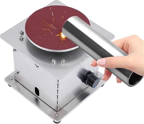 6000RPM Mini Disc Sander, 4" Disc Sander Electric Polisher, Tabletop Sanding Disc Machine, Adjustable Polishing Grinding Tool, Suitable For Homes, Re