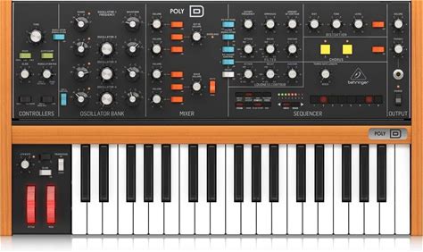 Behringer POLY D Analog 4-Voice Polyphonic Synthesizer 37 Full-Size Keys NEW