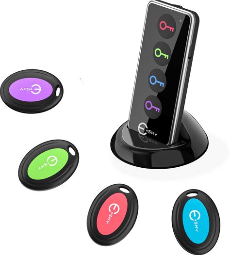 Esky Key Finder Locator With Sound, 80Db Item Trackers With 131ft Range Beeper Tags, Wireless Key Finders For Finding Keys Wallet Remote Control Pet