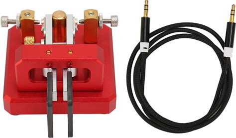 Gavigain Morse Code Key,Automatic Morse Telegraph Key,Morse Code Key Double Paddle Automatic Shortwave Portable CW Morse Telegraph Key For Camping In