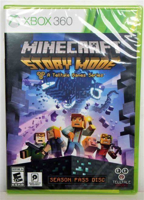 Minecraft: Story Mode Season Pass Disc Xbox 360, 2015 -NEW-Sealed. Video Games. 0894515001658.