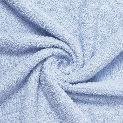 9 Oz Cotton Terry Cloth Fabric 45" Light Blue