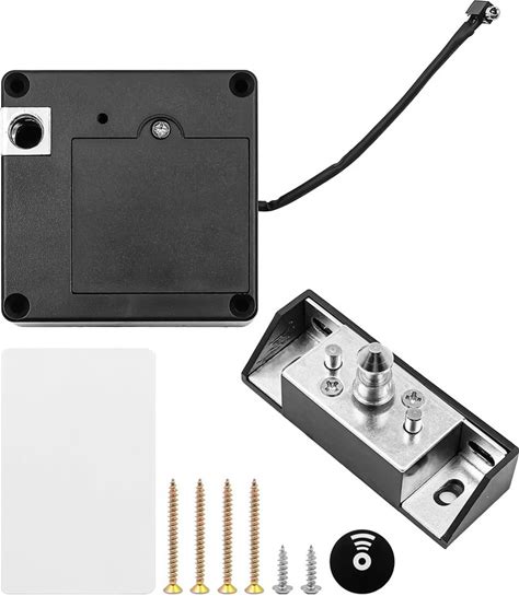 VOANZO RFID Cabinet Lock Kit, Invisible Electronic Cabinet Lock Kit, Hidden DIY Lock, Hidden Card Lock For Wooden Cabinets