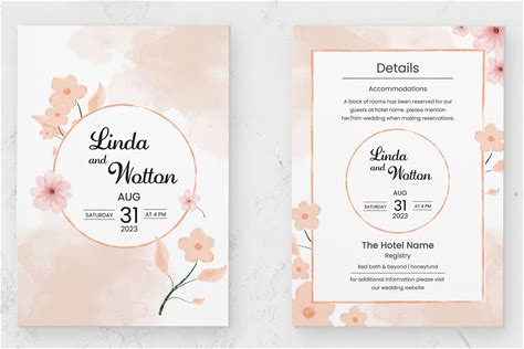 Invitation Card Layout By Mightydesign | Creative Market