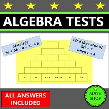 Simplifying Algebra Expressions Worksheets Grade 6 Math Grade 7 Math Algebra 1