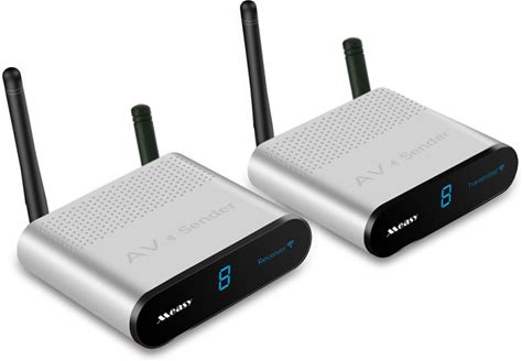 Measy AV230-2 2.4Ghz Set-Top Box Wireless Audio / Video Transmitter + 2 Receiver, Transmission Distance: 300M, UK Plug