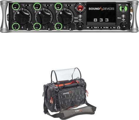 Sound Devices 833 8-Channel / 12-Track Field Recorder And Small Audio Bag Kit