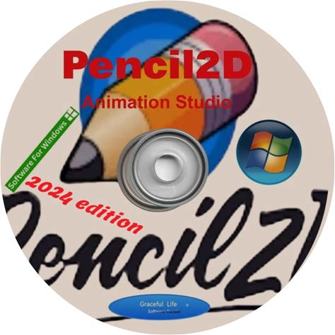 Pencil 2D Animation Studio Software Raster & Vector Workflow Graphics Windows Cd. Pencil2d. Image, Video & Audio. PEN-LIC-58582.