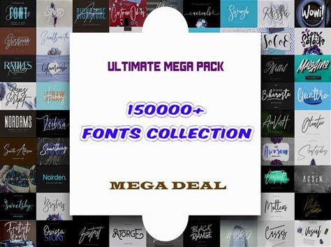 150000+ Fonts Ultimate Mega Bundle