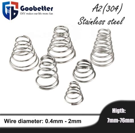 Conical Cone Compression Spring Springs 304 Stainless Steel 0.4-2mm