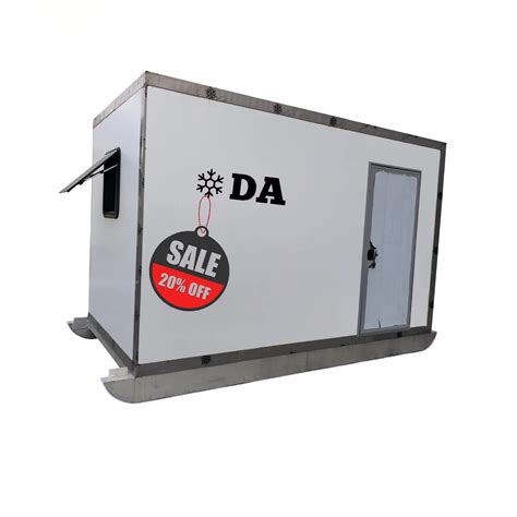 Premium Skid Ice Houses - Durable Aluminum Fish Houses With Sandwich Panel For Winter Fishing Shelter And Outdoor Adventure